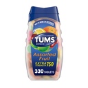 TUMS comprimate antiacid masticabile pentru extra-putere Arsuri la stomac de relief, mare pentru o vară BBQ - arome de fructe asortate - 330 Conte