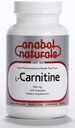 Anabol Naturals L-Carnitina 120 Capsule- 500 mg Pure L-Carnitină Per capsulă, 120 Serviri