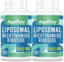Liposomal Nicotinamidă Ribozidă Supliment 2000 mg cu TMG şi Pterostilben pentru absorbţie maximă, superioară NAD, stimularea NAD+, Energie Cellulară şi de apărare a vârstei, 120 Softgels