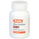 Rugby Zinc sulfate 220 mg comprimate - Made with zinc sulfate Heptahidrat - Dietary Supplement - 100 Count (1 Pack)