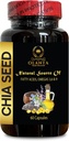 chia Seed Advanced - Seed CHIA - Digestive Fiber, Organic chia Seed Oil Capsule, Plant Based Omega 3 6 9 Supliment, Non-GMO, Gluten Free, Keto Diet - 1 Sticla 60 Softgels