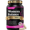 UNALTERED Echilibrul hormonului & suport pentru femei - Sprijină în mod natural echilibrul hormonal și energia cu extract de rădăcină Tribulus Terrestris & Red Maca - Supliment alimentar - 90 capsule Vegan