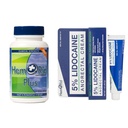 HemRid Plus și Lidocaină Cream Bundle: Îngrijire cuprinzătoare pentru Hemorrhoid Discomfort, Crafted în SUA