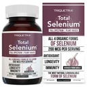 Seleniu total - 200 mcg, Seleniu pe bază de plante - Spectrul complet, conține 4 forme organice esențiale de seleniu, inclusiv selenometionină - Derivate din usturoi - 60 capsule