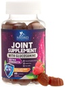 Suport comun Gumies Glucosamine Plus Vitamina E - Suplimentul comun de sprijin al naturii pentru disfort ocazional pentru spate, Genți și mâini - Cartilaj și sprijin comun de sănătate și flexibilitate - 60 Gummies