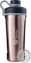 BlenderBottle Radian Shaker Cup Izolat din oțel inoxidabil sticla de apă cu whisk sârmă, 26-Ounce, cupru