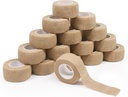 16 Rolls Self Bandage Adezive Wrap - ForTomorrow 1 Inch Small Respirabil Bande Atletic Coeziv, Stretch Degete Aderent Wrap pentru Sport, Leziuni, Primul Ajutor Medical, Entorse la picioare & Umflare