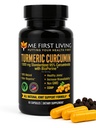 Eu primul curcumin turmeric viu 1000 mg 95% curcuminoide, Bioperine 10 mg, 19x Mai mult potent decât altele, Absorbție crescută, non-GMO, Turmeric organic, Vegan, Gluten gratuit, 60 capsule