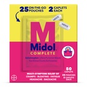 Midol Complete on The Go Caplets with Acetaminofen for Menstrual Symptom Relief, perioda Cramp and Menstrual Pain Relief, 50 Count (25 Poches of 2)
