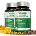 Rubarbă- Herbal constipație Suport, Gut Motility Supplement, Gentle Non-Laxative, Natural Stool balsam, Bloating & Gas Relief, Daily Bowel Movement, Herbal Poop Pills, 90 Capsule