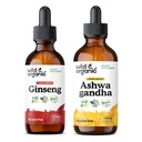 Ginseng Gineng Tincture 2 fl oz & Ashwagandha Tincture 4 fl oz