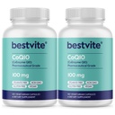 BESTVITE Cozyme CoQ10 100mg (240 Capsule vegetariene) (2-Pachet) Fermentat natural - Fără Steare - Fără Fillers - Vegan - Non OMG - Gluten Free
