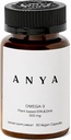 ANIA Omega 3 cu 300mg DHA și EPA, Ingrediente curate, non-GMO, 100% Vegan, Gluten, soia, și lactate gratuit. Supliment pentru femei, vitamina postnatala pentru alaptare si asistenta alaptare