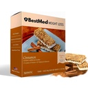 Bestmed - High Proteine Nutrition Bar - Low-Carb, 15g Proteine, Low Sugar, Low Calorie, Mese Replacement Bar (Cinnamon, 1 Box - 7 Conte)