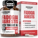 Fadogia Agrestis 1500mg [Cele mai mari puritate] + BioPerine® pentru supliment de absorbţie mare cu Tongkat Ali - Creşterea rezistenţei, Lean musculare creştere & recuperare, Boosts Drive 3rd Parte testat 120 capsule