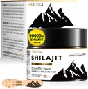 Shilajit Resin, Himalayan Shilajit Organic - 600 mg Potency Gold Grad, Shilajit pentru barbati si femei cu 85+ Trace Minerale & Acid pelvian, pentru energie, Imunitate & Putere, 83 Servire (50g)