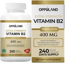 Riboflavin Vitamina B2 Supliment - B-2 Vitamina - Boosts Energie Metabolism și funcția celulară - Suplimente nutriționale zilnice pentru bărbați și femei - capsule 400 mg - 240 Conte