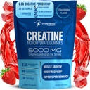 wellness LABSRX Creatine Gummies 5000mg, 30 Serviri Creatin Monohidrat Gummies, Aroma de căpșuni Creatură pentru bărbați - Pachet de 2