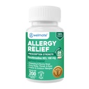 Relief de alergie WELMATE - Fexofenadină HCl 180 mg - Antihistaminice non-drowsy - 200 comprimate de numărătoare