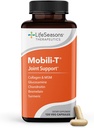 LifeSeasons Mobili-T - Supliment de suport comun - Reduce durerile și discomforturile - Creșterea intervalului de mișcare - Reconstrucție țesut și cartilaj - MSM Chondroitin Colagen Glucosamine și Turmeric - 120 capsule