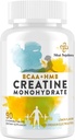 8-in-1 Creatin Monohidrat cu BCAA & HMB, 5000 mg pentru bărbaţi şi femei, Creatine Chews for Muscle, Recovery, Endurance & Force, High Absorbtion, Lemon Flavor, Sugar-Free, 90 comprimate