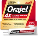 Orajel 4X pentru dureri de dinţi şi de gumă: Tub de crema sever 0.33 oz- de la durere orală de relief brand