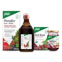 Floradix Iron & Herbs (23,7 oz) & Salus Red Beet Cristals (7 oz) - Suplimentul de fier pentru Suport Energetic Sanatos* & Ecologic Cotlet Drink Mix