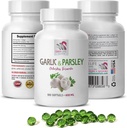 Suplimente antioxidante - GARLIC ŞI PARSLEY FORMULA OLORLESS - suplimente cu usturoi, usturoi şi patrunjel, suplimente cu pătrunjel, suplimente cu usturoi fără miros, pătrunjel - 1B 100 Softgels