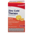 Leader Zinc Terapie Rece Tablete masticabile, Homeopate Homeopate supliment de zinc, Reduce durata și severitatea simptomelor reci, Acționând rapid Rece Remedy, Citrus Flavor, Sugar Free, 25 Conte