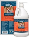 Alaska Naturals Wild Alaskan Somon supliment ulei de pește pentru câini Piele și haină cu EPA DHA Omega 3 Acidi grasi Alimente lichide Topper 64 oz. Pompă