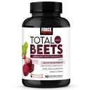 Force Factor Total Sfecla de sprijin de presiune a sângelui capsule rădăcină, 1800 mg de sfeclă organică Root pulbere de sfeclă Supliment cu Hawthorn Berry pentru a sprijini circulatia si fluxul sanguin, 90 capsule vegetale