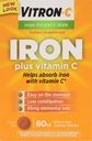 Comprimate VITRON-C cu potenţă mare de fier Plus vitamina C - 60 Ea - 3 cutii
