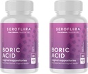 Seroflora Boric Acid Vaginal Sacitoare 600 mg - Boric Acid Pastilele pentru femei - Intimate pH-ul echilibrului de sănătate - Suportă Vaginal Odor Control (30ct, 2cupe) Made in USA.