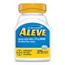Aleve Pain Relieiver & Fever Reductor Naproxen Caplete de sodiu, Relief Body Pain, 270 Count