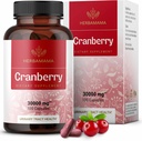 capsule HERBAMAMA Extract de afine - 30.000 mg Cranberry pulbere pentru suport Tract urinar - Vegan, ne-GMO Bladder Supplement, 100 Capace