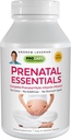 ANDREW LESSMAN Essentials 180 Capsule - Vitamine prenatale complete pentru femei, fără aditivi Multivitamine prenatale, Nutrients pentru femei Prenatal, postnatal-metilfolat prenatal cu fier