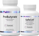 Teseract ProButirate Gut Health & SafeCell S-Acetil Glutatione Neuro Support Bundle 