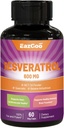 Resveratrol 600 mg, supliment Trans-Resveratrol, suport antioxidant pentru imbatranirea sanatatii, 60 capsule