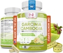 100% extract Garcinia Cambogia pure cu 95% HCA - Manipulați Cravings alimentare - Cel mai bun Blocker Carb pentru femei și bărbați - Max Putere Garcinia Cambogia Pastile alimentare crude fabricate în Statele Unite ale Americii - 60 Capsule vegetale