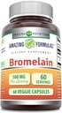 Amazing Formulas Bromelain 500mg 2400 GDU, 60 Veggie Capsule 