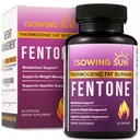 Fentone termogenic Fat Burner Booster, Appetite Suppressant, Clinic Studiat pierderea in greutate, Fat Burning, Feniletilamină HCl, L- Carnitina, Ketone - 60 pastile dietetice (1)