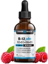 B12 Plus Vitamina lichida B Supliment complex - B Complex de vitamina - 2 luni de aprovizionare - Supliment de suport energetic - Vegan - non-GMO - Gluten gratuit - 2 Fl Oz