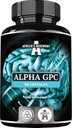 HEGEMONY Alpha-GPC APOLLO 600 mg per doză zilnică - 90 capsule de colină Vegană - 99% Supliment alimentar alfoscerat colină - Choline lipide - capsule de memorie și concentrare