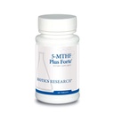 Biotice de cercetare Biotice de cercetare 5-MTHF Plus Forte - Brain Health promovează calm relaxat Mood şi producţia de serotonină 60 capsule