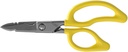 Unelte Klein 26001 Foarfece electrice, Made in USA, 6.75-Inch All-Purpose Snips Heavy-Duty, Cutting Notch, Lame Serated, Deburr Notch, Wire Stripper