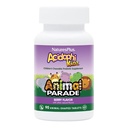 NaturasPlus Animal Parade AcidophiKidz, Berry Flavor - 90 Tablete masticabile, cu amestecuri de animale - cu probiotice, FOS & Seminte de struguri - 90 Serviri totale