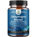 Herbal Adaptogen Mood Supplement - Calmant Adaptogens Supliment pentru Stres & Cortisol Management cu Ashwagandha Rhodiola Rosea & Maca Root - Vegan Non OMG & Daytime Friendly - 60ct