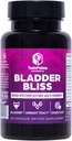 Bladder Bliss: Advanced Cranberry Supplement & D-Mannose Formula pentru tractul urinar Sănătate pentru femei, Non-GMO, Gluten-Free, Capsule Vegane, Rapid-Active Relief & UTI Prevention, Bladder Support, 60 Ct