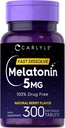Carlyle Melatonin 5 mg Fast Scurgeri 300 comprimate 