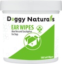 Cleanser Dog Wipes cu Aloe și Eucalyptus (100 Conte) - Otic Cleanser pentru câini (Made in U.S.A) (100ct Wipes with Aloe & Eucalyptus)